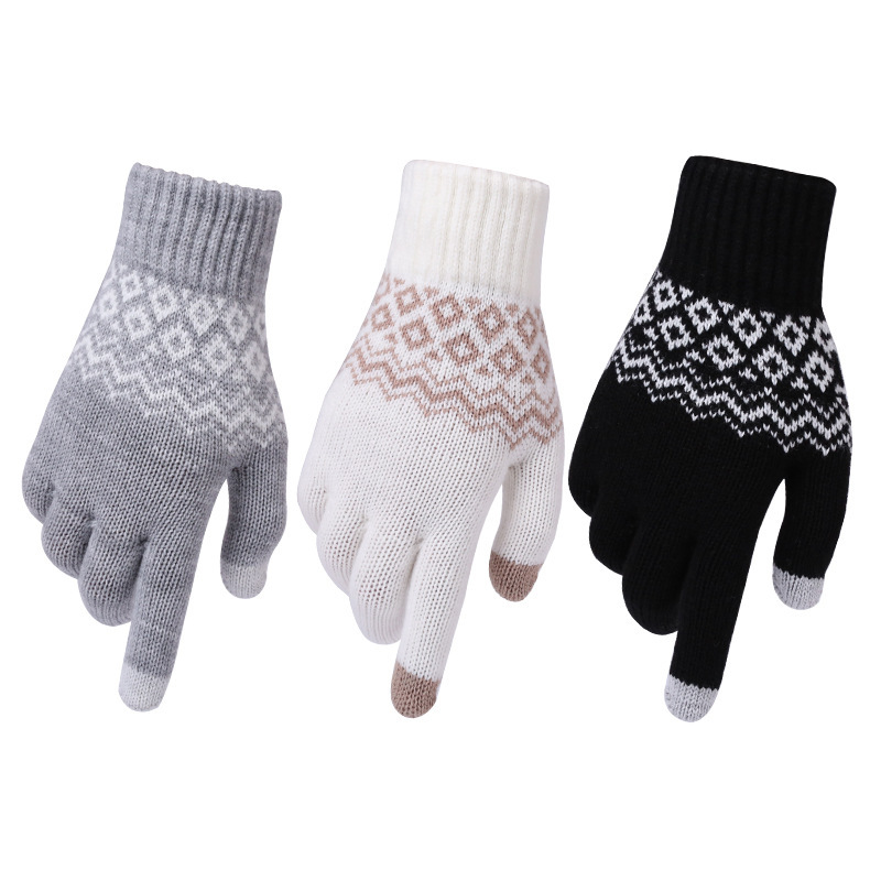 가을 겨울 새로운 토끼 머리 더블 레이어 장갑 소년 소 - Magic Touch Glove 리뷰 및 가격