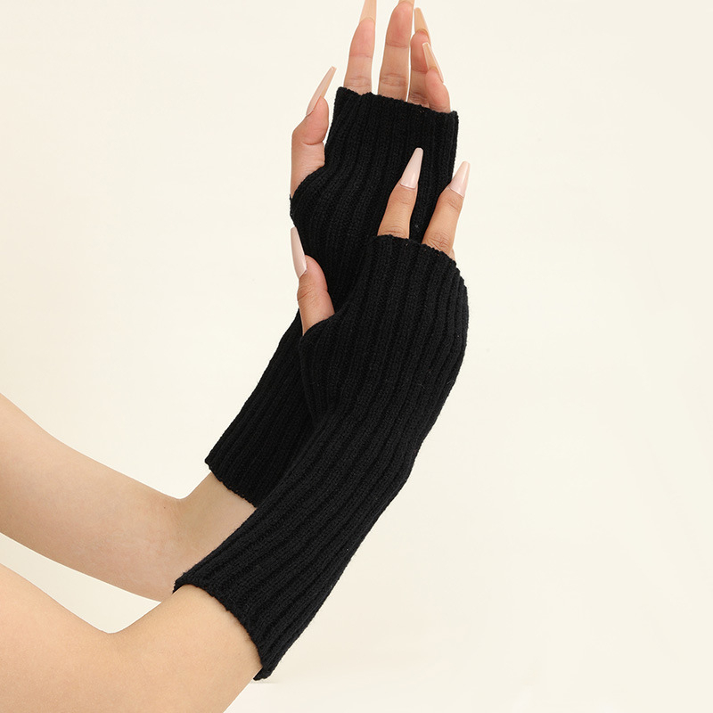 여자 다채로운 따뜻한 니트 팔 슬리브 부드러운 신축성  - Fingerless Glove Knit 리뷰 및 가격