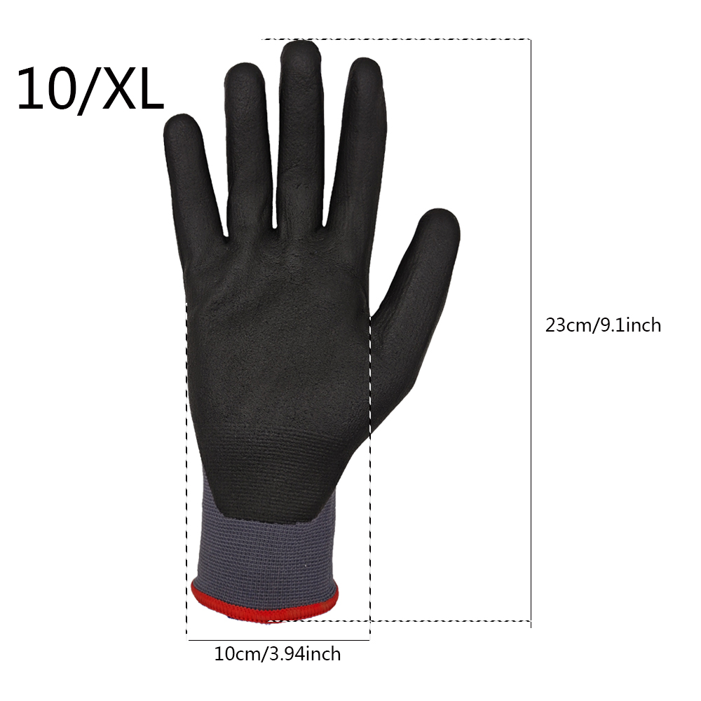SAFETREE 10쌍 CE 나일론 안전 장갑 니트릴  - Nitrile Mechanic Glove 리뷰 및 가격
