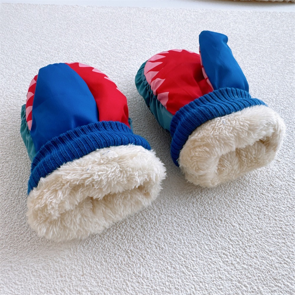 만화 어린이 스키 장갑 따뜻한 상어 패턴 스노우 보드  - Ski Glove Waterproof 리뷰 및 가격