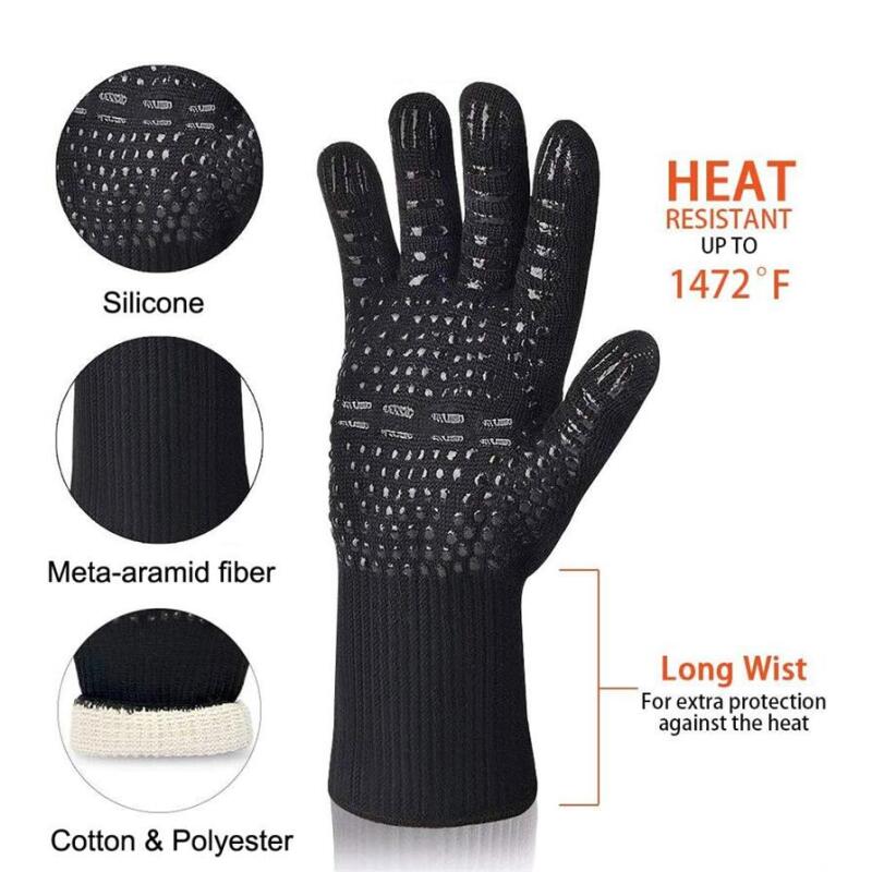 폭발성 고온 장갑, 내열성 보호 장갑, 실리콘 미끄럼  - Oven Mitt Silicone 리뷰 및 가격