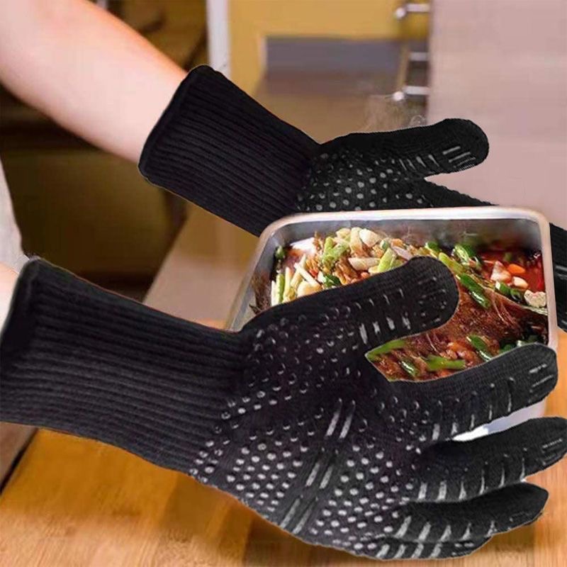 폭발성 고온 장갑, 내열성 보호 장갑, 실리콘 미끄럼  - Oven Mitt Silicone 리뷰 및 가격