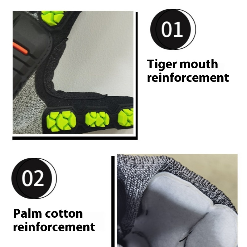 새로운 TPR 기계식 충격 방지 장갑 CE 인증 레벨  - Work Glove Impact 리뷰 및 가격