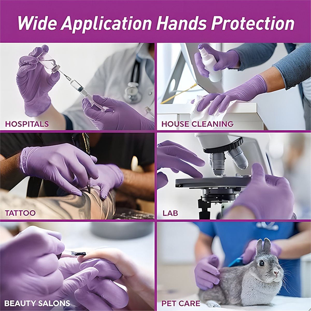 고품질 100개 니트릴 검사용 장갑 일회용 라일락 장갑 - Exam Glove Nitrile 리뷰 및 가격