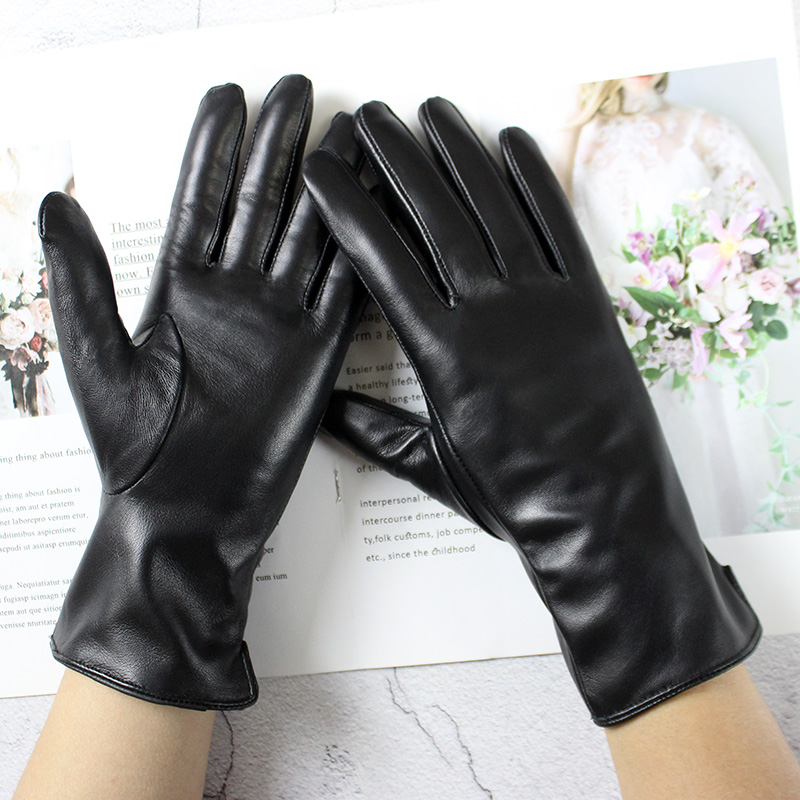 여성용 컬러 양가죽 가죽 장갑 스트레이트 스타일 플리스 - Leather Driving Glove 리뷰 및 가격