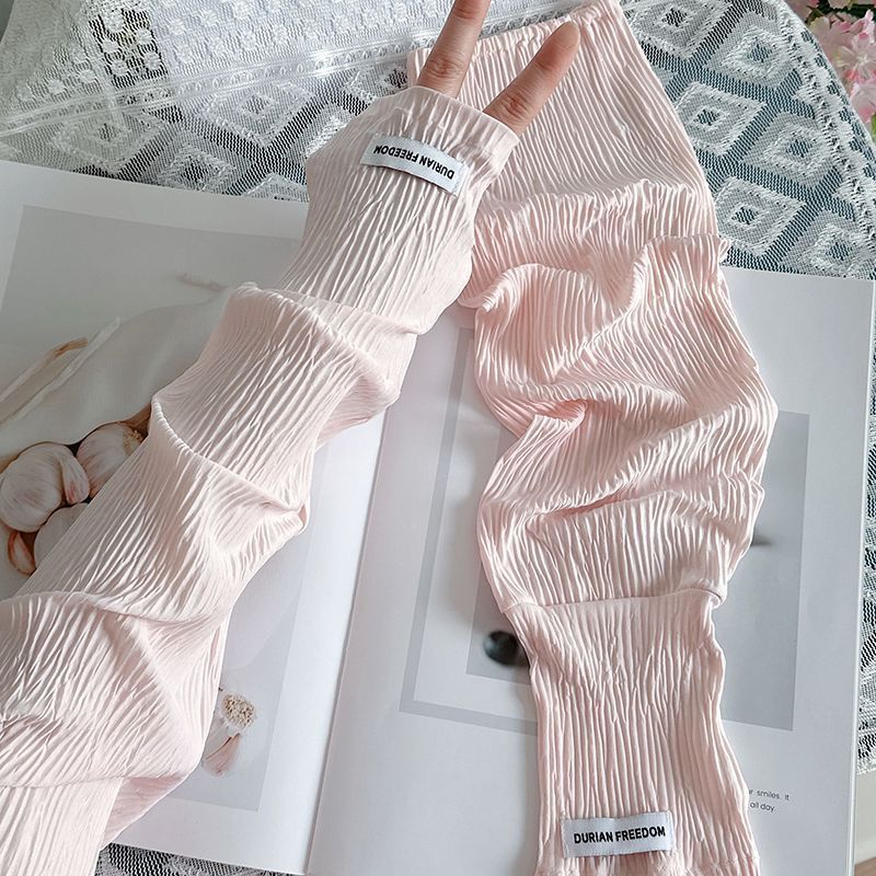 여름용 루즈핏 아이스 실크 자외선 차단 슬리브 손가락  - Fingerless Glove Knit 리뷰 및 가격