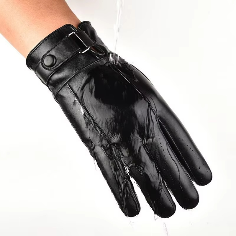 방풍 터치 스크린 PU 장갑 남여 방수 따뜻한 야외 스 - Leather Driving Glove 리뷰 및 가격