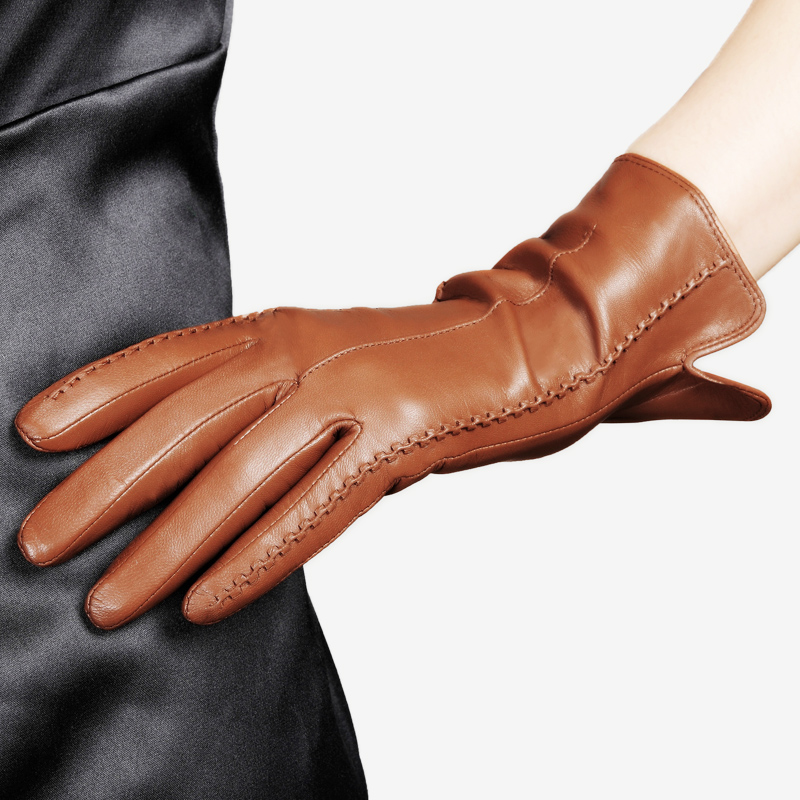 진짜 가죽 장갑 여성 고품질 숙녀 우아한 양가죽 가을  - Leather Driving Glove 리뷰 및 가격