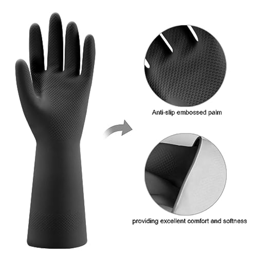 4쌍의 고무 주방 설거지 장갑 - 접시 세척 및 청소  - Dish Glove Rubber 리뷰 및 가격