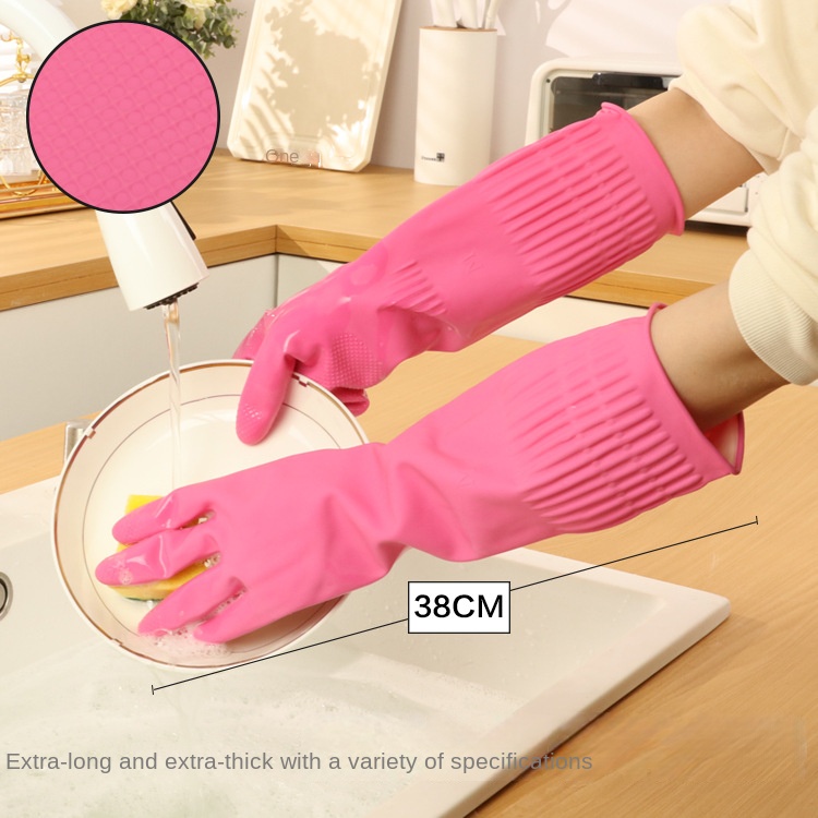 두꺼운 핑크 고무 식기 세척 장갑, 가사 라텍스 내마모 - Dish Glove Rubber 리뷰 및 가격