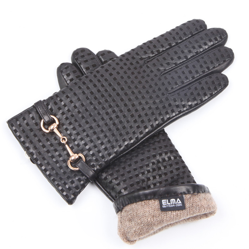 가을 겨울 진짜 가죽 장갑 여성 열 수입 양피 울 니트 - Wool Glove Lined 리뷰 및 가격