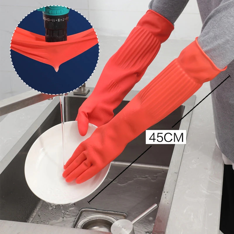 고무 설거지 장갑 재사용 가능 방수 가정용 주방 장갑  - Dish Glove Rubber 리뷰 및 가격
