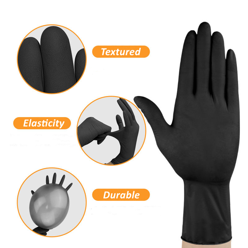 20/50/100PCS 검은 니트릴 장갑 일회용 라텍스 - Nitrile Mechanic Glove 리뷰 및 가격