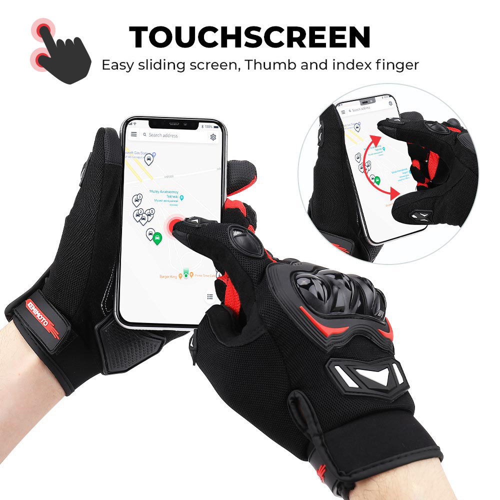 KEMITOUR 여름 오토바이 장갑 CE 터치 스크린  - Cycling Glove Padded 리뷰 및 가격